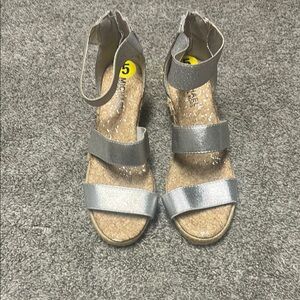 MICHAEL Michael Kors Silver Sandals with Flat Sole